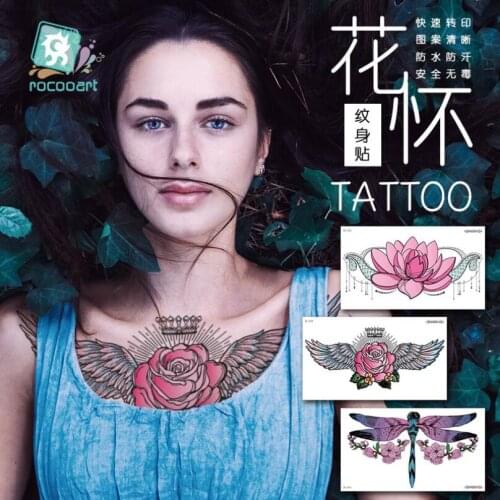 Mandala temporary tattoos waterproof lace tattoo jewelry stickers lotus flower sexy back body tattoo summer girls T1840