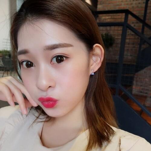 L&P Free Shipping Fashion Earrings Jewelry Trendy 925 Silver Austrian Crystal Earrings Wedding For Women Gift Christmas Gift