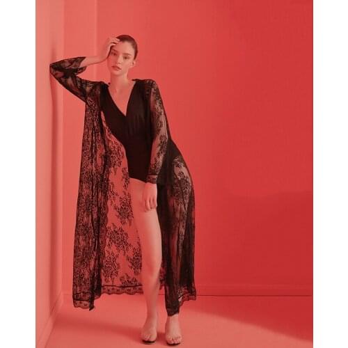 2021 New Korean Style Women One Piece Swimsuit Deep V Swimwear Pleated Monokini Summer Solid Swimming Skirt