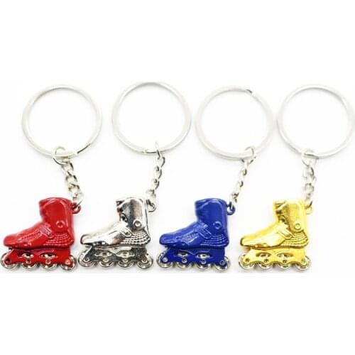 Free lettering roller skate necklace pendant metal pendant pendant skating shoes HV jewelry gift key chain accessories
