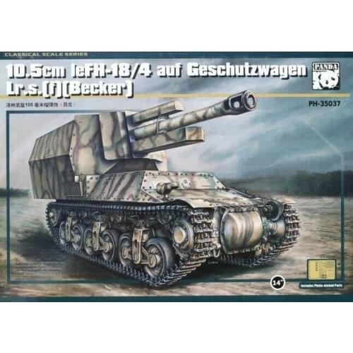 PANDA PH35037 1/35 10.5cm leFH18/4 LrS(f) Becker Heavy Gun on Geschutzwagen T