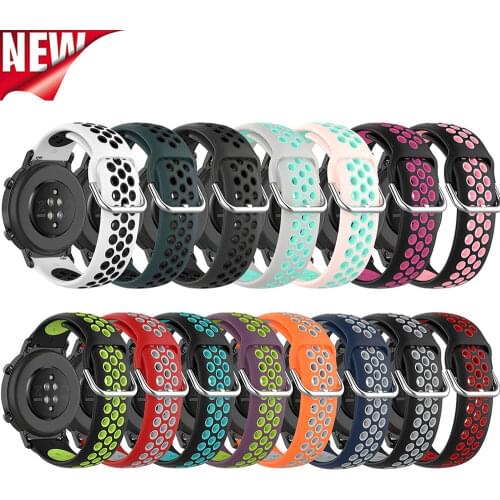 20 22MM Silicone Watch Band for Samsung Galaxy Watch 42 46MM Gear S3 Huawei Watch Gt 2 Strap Correa Active 2 Sports wristband