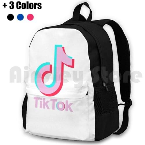 Pink Outdoor Hiking Backpack Riding Climbing Sports Bag Trendy Vsco Teen Cute Teenage Aesthetic Pink Blue Music Pop Culture