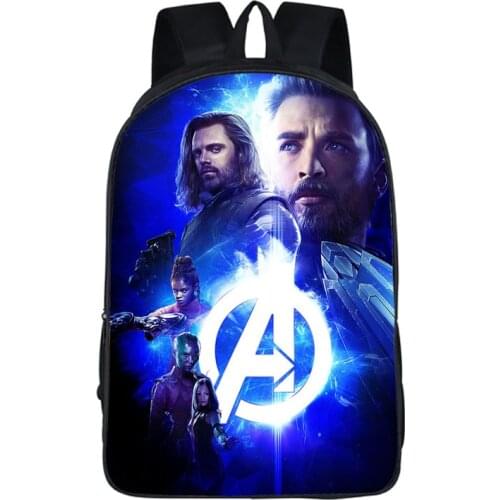 Marvel Mens Bag Spiderman The Avengers 3D Stereo Mens Backpack Fashion Travel Bag Cartoons Backpack for Boys School Backpack