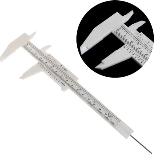 Double Scale Sliding Gauge Eyebrow Ruler Tattoo Permanent Makeup Caliper Tools