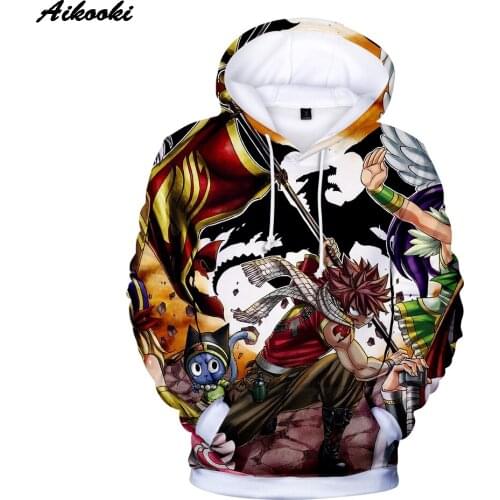 Hoodies Men Women Print Fairy Tail 3D Hoodie Long Sleeve Sweatshirt Anime 3D Fairy Tail Hoodies Men Sweatshirt 2020 New Tops