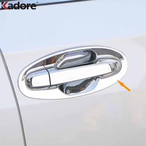 Exterior Accessories For Subaru XV Crosstrek SUV 2018 2019 2020 ABS Chrome Car Side Door Handle Bowl Cover Trim Car Styling