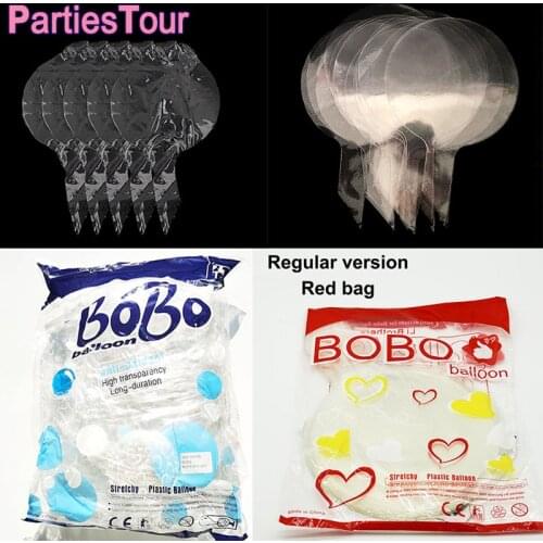 50pcs Clear Bobo Balloon 8'' 10'' 12'' 16'' 18'' 20'' 24'' 36'' Transparent Bubble Balloon for Wedding Birthday Christmas Decor