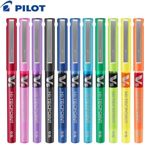 Japan PILOT Gel Pen BX-V5 0.5mm Business Office Signature Needle Straight Liquid Gel Pen 1Pcs