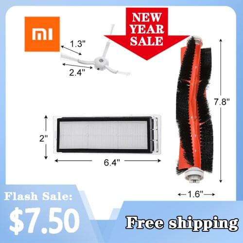 Vacuum Cleaners Parts Accessories Kits for Xiaomi MI 1S Robot Vacuum for Roborock S50 S5 S6 Main Brush HEPA Filter Side Brush
