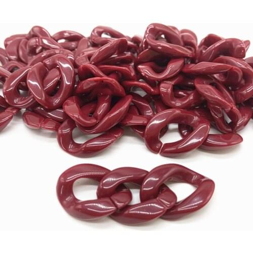 New 20pcs/16x22mm Acrylic Chain Links DIY Charm Accessories for Jewelry Making# QE03