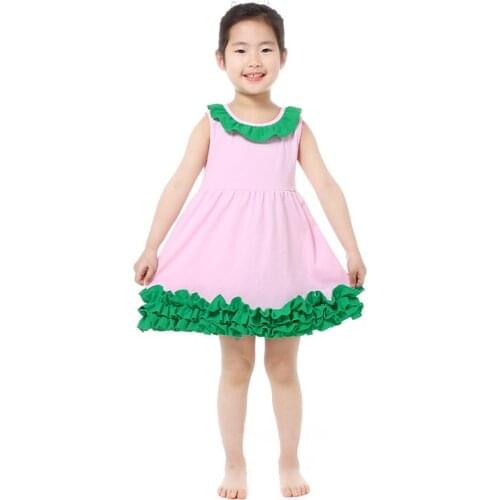 2018 summer toddler girls dresses for party and wedding girls ruffle princess dress children kids boutique dress girls outfits