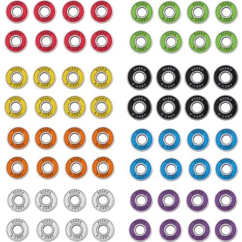 8 Piece Skateboard Bearing Abec 9 608RS, Spare Wheels for Skateboard Board