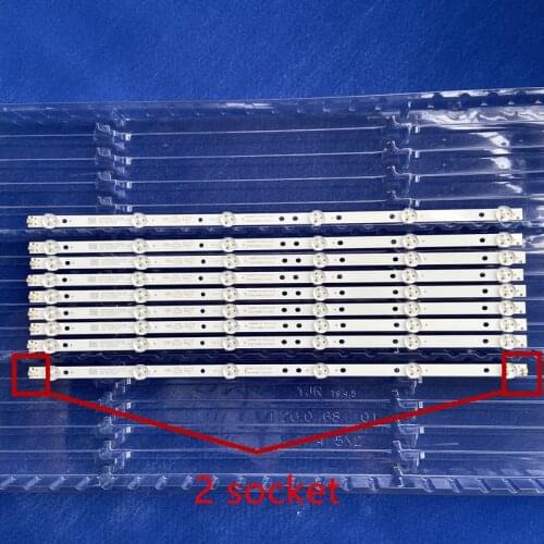 9 Pcs/set New LED Strip Replacement K490WD7 A2 4708-K490WD-A2213K01 49PUF6031/T3