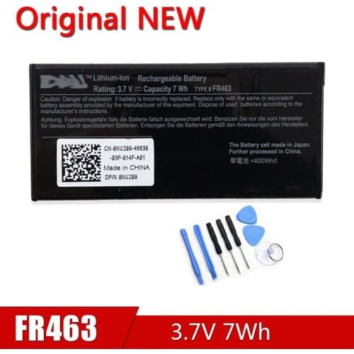 FR463 NEW Original Laptop Battery For Dell Perc 6i 5i NU209 XJ547 H700 H800 U8735 Integrated RAID Controller 3.7V 7Wh P9110