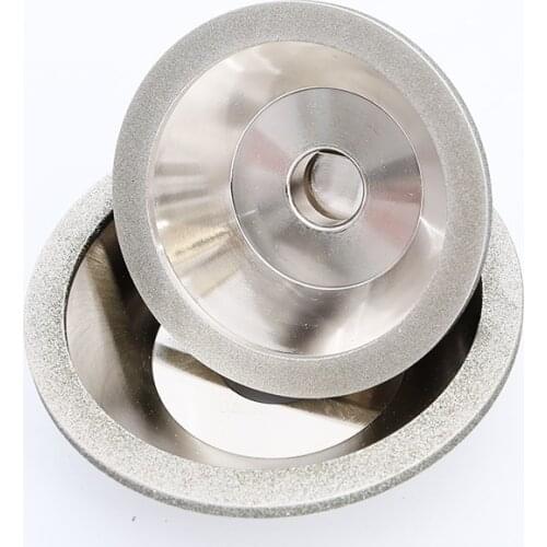 100 125 150 mm Diamond Grinding Wheel for Alloy Carbide High Speed Abrasive Disc BW1 Bowl Shape Electroplated Grinding Wheel