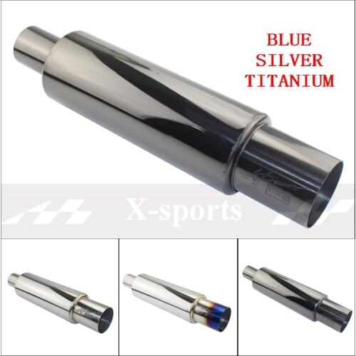 Car Exhaust Systems Muffler Tail Pipe High Quality Universal Stainless Steel 2inches 2.5inches 2 Color Auto Accessories Mufflers