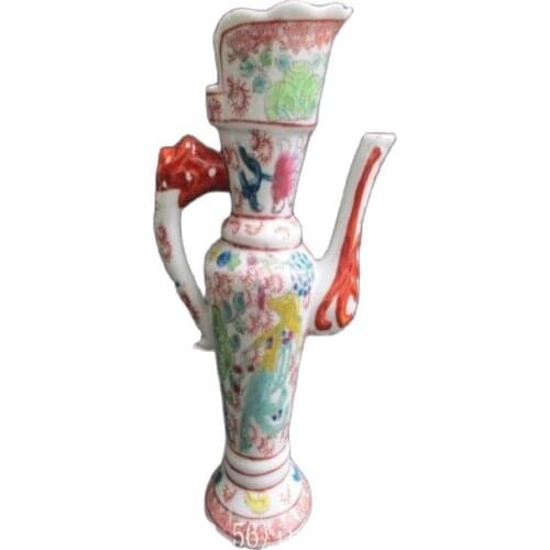 Qing Dynasty ancient ceramic peak narrow ceramic teapot Chinese characteristics of the teapot Fine gifts for friends and relat