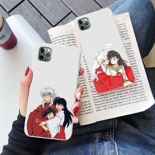 Inuyasha Higurash Phone Case Candy Color for iPhone 6 6S 7 8 11 12 XS X SE 2020 XR mini pro Plus MAX mobile bags coque shell