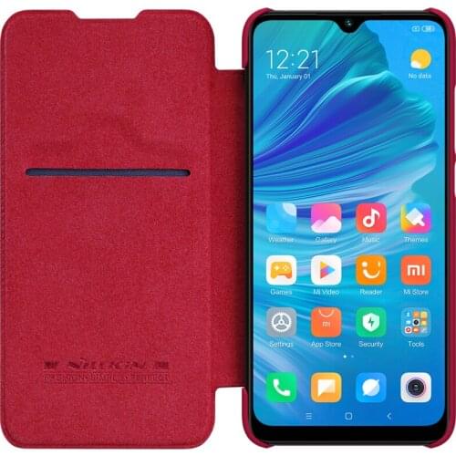 NILLKIN for Xiaomi Mi A3 Flip Case Qin Series Luxury PU Leather Plastic Back Cover for Xiaomi Mi A3 MiA3 Case