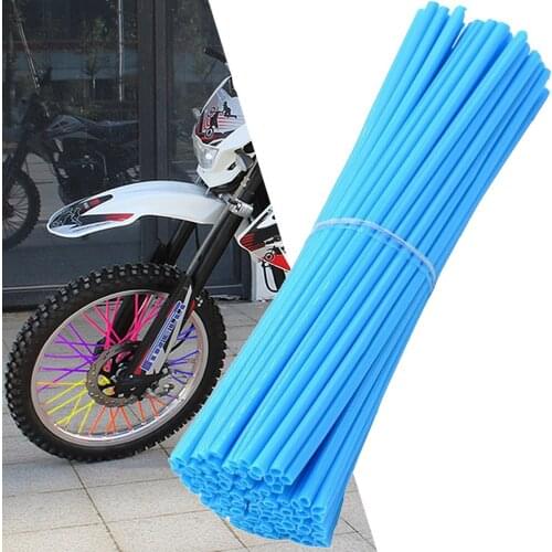 For CR KX RM YZ 80 125 250 450 500 CRF YZF RMZ KXF Motorcycle Wheel Rim Spoke Skins Covers Wrap Tubes Decor