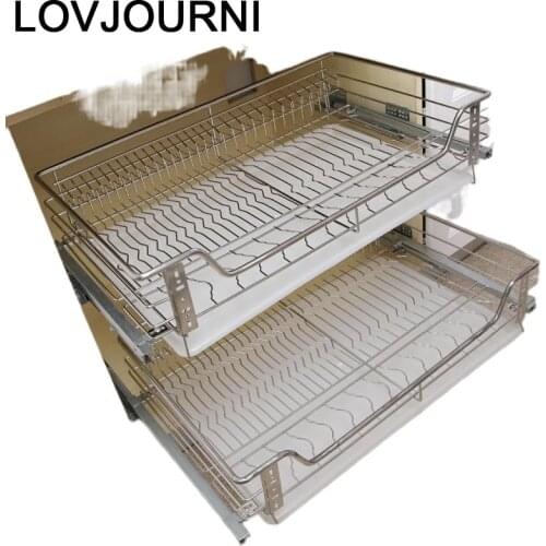 Ducha Mutfak Almacenaje Armario Platos Kuchnia Stainless Steel Cozinha Cuisine Rack Kitchen Cabinet Cestas Para Organizar Basket