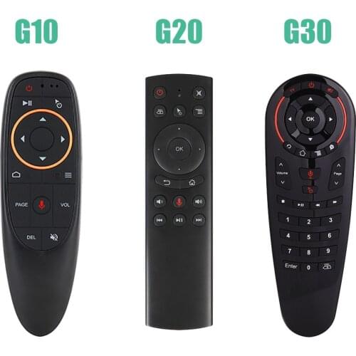 G10/G20/G30 Voice Remote Control 2.4G Wireless Air Mouse Microphone Gyroscope IR Learning For H96MAX tv box android vs g50S