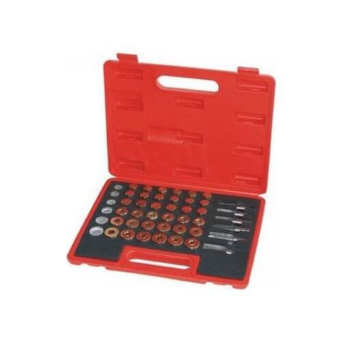 114Pc Quality Steel Oil Sump Drain Plug Thread Repair Tool Oil Pan Slipped Thread Repair Tool Set car repair tools