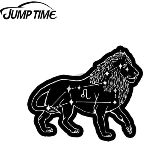 JumpTime 13 x 3.5cm For The Leo Constellation Decal Surfboard Laotop Car Stickers Trunk Windshield Camper Personality Graphics