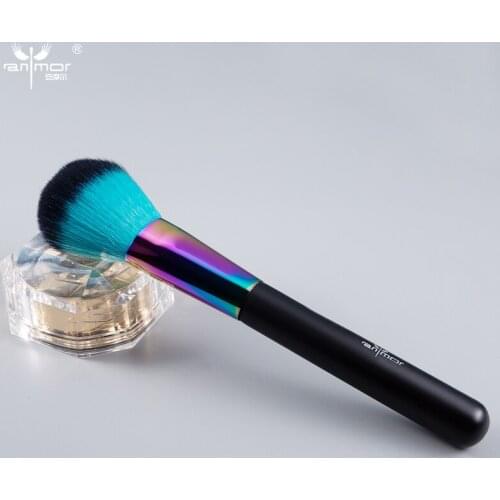 Anmor 1Pcs Synthetic Hair Powder Makeup Brush For Cosmetic Make Up Brushes With Wood Handle Pinceaux Maquillage