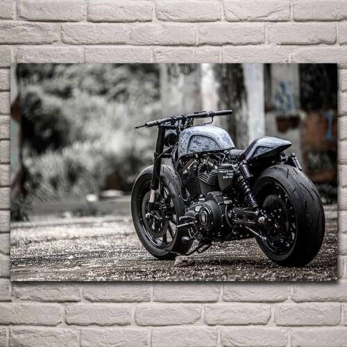 Cool Custom Heavy Bike Modified Motorcycle Canvas Painting Car Posters Cuadros Wall Art for Living Room Home Decor (No Frame)