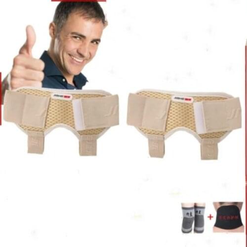 2pcs Medical adult inguinal hernia belt for small intestinal inguinal hernia surgery elderly support mat with Kneepad,neck guard