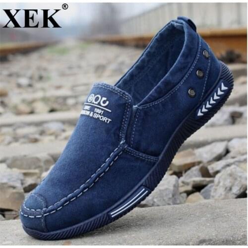 XEK 2018 new style Spring Autumn shoes Mens vulcanized Shoes Lace-Up Men Breathable Shoes ZLL46