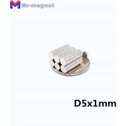500Pcs 5 x 1 mm magnet N35 D5x1 Neodymium Magnet Disc Permanent NdFeB 5*1 D5*1 Small Round Super Powerful Magnetic Magnets Craft