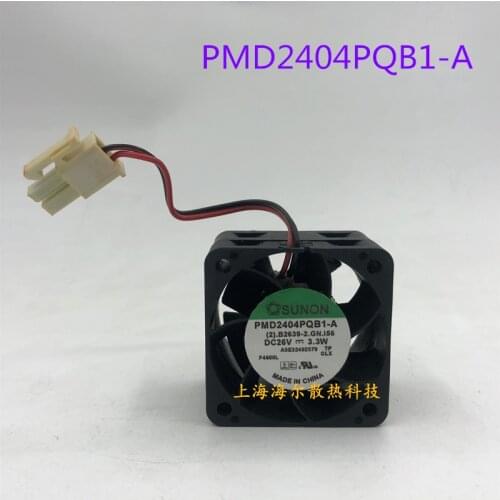 New PMD2404PQB1-A 26V 3.3W 4cm 40*40*28 inverter axial fan 2-wire with original plug