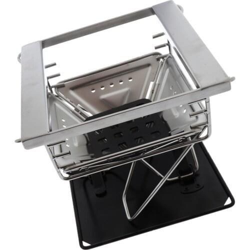 Detachable Stainless Steel Cooking Stove Broil Rack Bracket Roast BBQ Charcoal Grill A