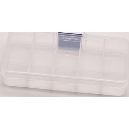 2 Pcs/Lot 128mm*65mm*21mm 10 Compartments Detachable Storage Box Jewelllery Storage Box Jewelry Accessories Display JA0436