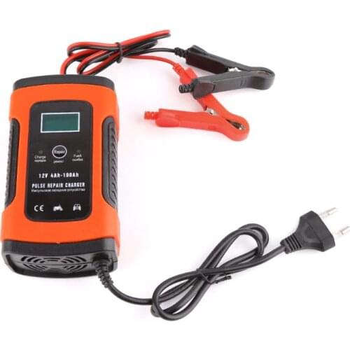 Intelligent Battery Charger 12V 5A Pulse Repair Truck Storage With LCD Display
