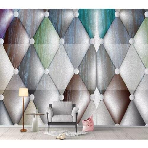 Wellyu Custom wallpaper papel de parede Modern geometric landscape simple rhombus background wall papel tapiz tapety 3d