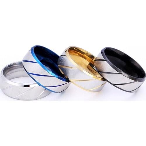 Stainless Steel Titanium Steel Jewelry Fashion Mens and Womens Rings Popular Twill Hengsha Rings Gift Accessories