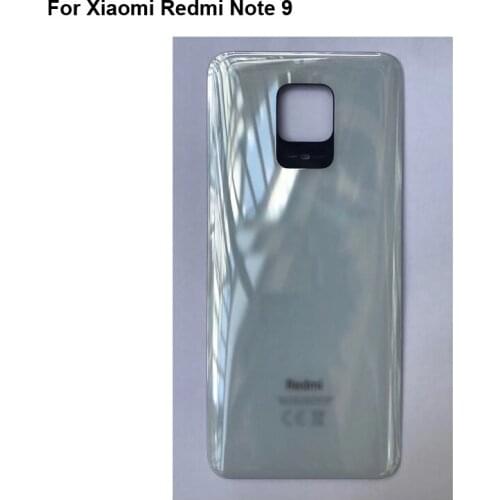 Back Glass Rear Cover For Xiaomi Redmi Note 9 Battery Door Housing case back cover camera glass For Xiao mi Redmi Note9