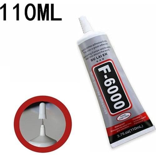 F6000 110ml Liquid Multipurpose Industrial Adhesive DIY Jewelry Crafts Rhinestone Fix Phone Screen Glass Nail Gel Glue Tool