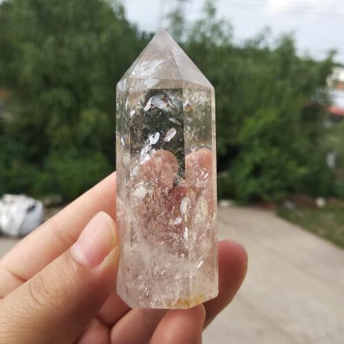 1pcs Natural Clear Crystal Quartz Wand Point Healing Stones for Ornaments Home Decor Gift