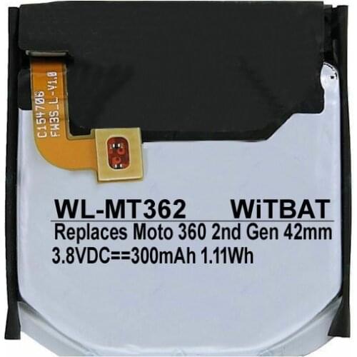 100% NEW SNN5961A FW3S 3.7V 270/300mAh Battery For Moto 360 2nd-Gen 42mm 2015 Smart Watch FW3S batteries