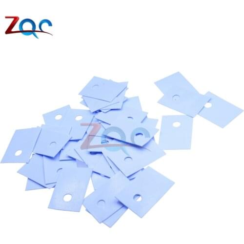 100PCS TO-220 Insulation Pads Silicone Heatsink Shim for Laptop CPU GPU