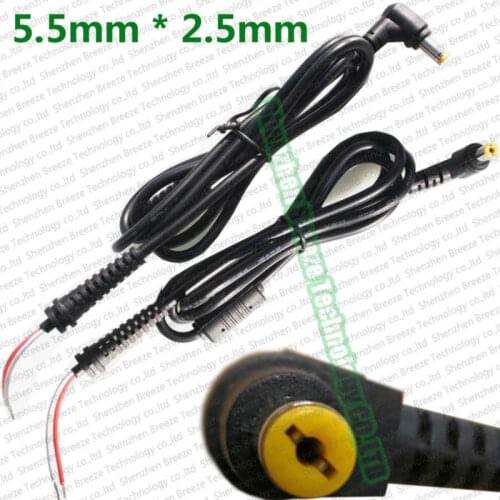 100pcs New Top quality 5.5 * 2.5mm 19V 3.42A 4.74A DC Power Cord Plug cable for Asus For Lenovo For Toshiba Laptop AC Adapter