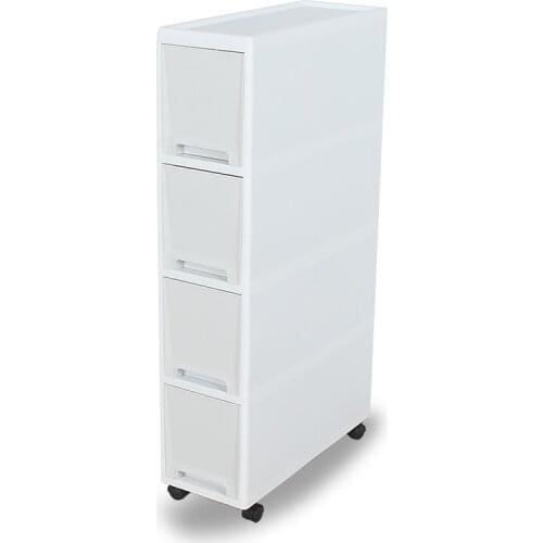 18cm quilted storage cabinet drawer kitchen slit rack bathroom refrigerator side finishing locker narrow cabinet