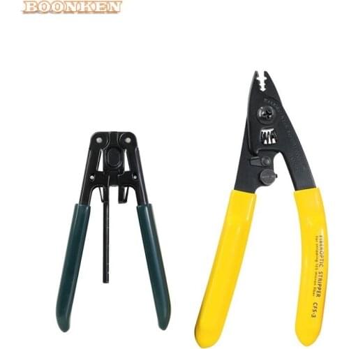 2 in 1 FTTH Splice fiber optic tool kits CFS-3 Fiber Optic Stripper cable sheath stripper