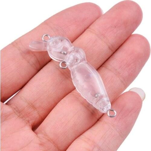 5CM 2.63G Blank Nude Baits Bee insect lures Crankbait Minnow Bait Unpainted Lure Bodies Fishing Bait 20pcs