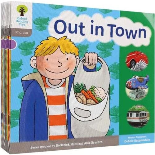 12pcs/set Oxford reading tree level 1 Entry basic Pronunciation mimetic word English picture book kids early education 2-7 years